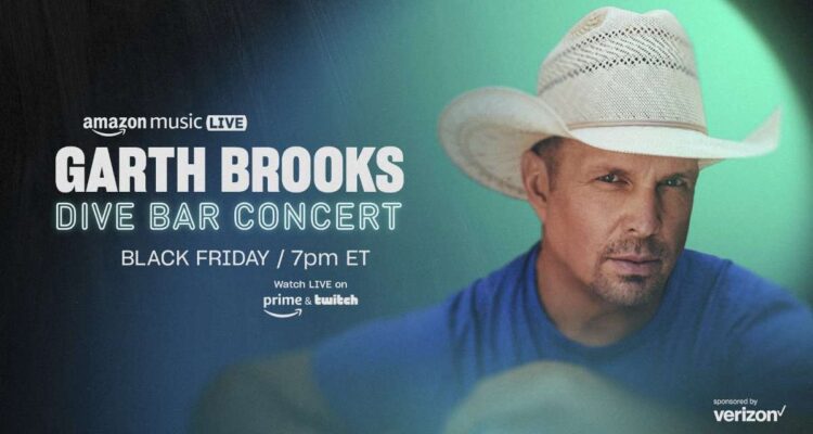 Garth Brooks To Play Amazon Music Live Concert on Black Friday