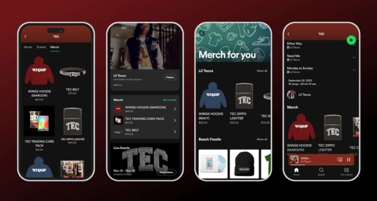 Spotify Rolls Out ‘Dedicated Merch Hub’ After Adding Profile Tabs