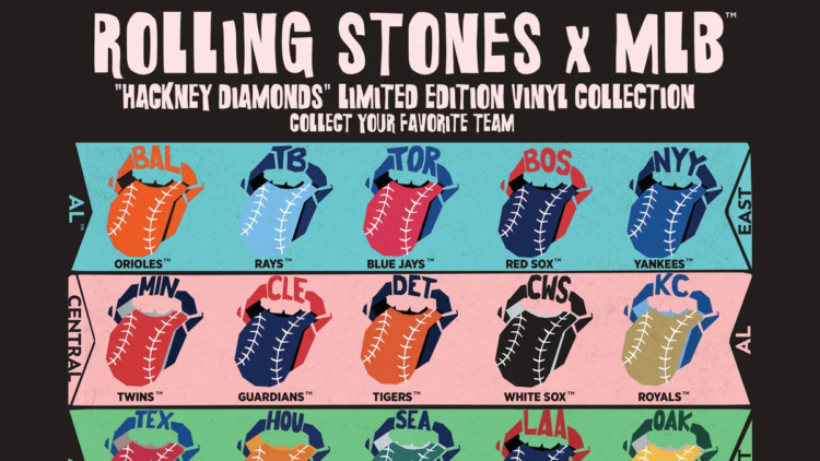 The Rolling Stones Team Up with the MLB on Custom Vinyl Albums